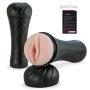 MoonFireToy OO091 Clear Ultimate Pocket Püssý Ribbed Māstürbâtōr w/lube