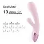 AUXFUN Waterproof Rabbit Vibrator with Heat, Rechargeable Silicone Personal Massager Dual Motor 10 Speed for Woman AUXFUN Waterproof Rabbit Vibrator with Heat, Rechargeable Silicone Personal Massager Dual Motor 10 Speed for Woman