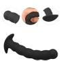 Sexbaby Large Silicone Anal Plug, Extra Large Thread Anal Beads Adult Sex Toy for Male and Female Massager Stimulation (Big)