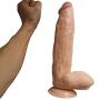 UOFFF Relax Toy 12.2 inch Dîldɔ Realistic Real Soft Toys Waterproof Tools for Women Toy Female Women Toy Pleasure Toys Suitable for Men Couple and Women Toy