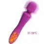 Upgraded Computer LED New Heating Vibrator-10 Speed USB Cabless Rechargeable Weaterproof Massager for Neck, Shoulder, Myofascial, Back, Leg, Waist (Modena)