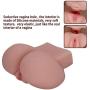 Shcasa Lifelike Ass Masturbator Male Doll, Realistic Butt Vagina and Anal Stroker for Men Masturbation, 3D Big Lifesize Bottom Sex Doll Soft Labia Tight Anus (6.6 pounds,10.2 x 9 x 4.4inch)