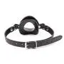 Premium Black Silicone Open Mouth Gag Ball Restraints for Sex