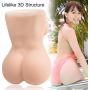 Sex Doll Male Masturbator 3D Realistic Sex Toy Lifelike Torso Breast Butt Tight Vigrin Pussy Mini Masturbators Love Dolls for Man (Flesh)