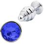 FST Luxury Screw Threaded Metal Butt Plug Aluminum Alloy Anal Massager Large size with Diamond Color Random