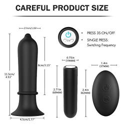 YUXINGER 9 Ví-brátions Modes án-al Víbrátor s Bútt Pl-ùg Stimulate Women Men Dido  Adùlt Silicone Massager Toy - Black