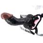 JRZDFXS Silicone 14in Women Role Play Soft Wand Suction Toy Massager - Huge Size Pleasure Vibe - Waterproof for Female Beginner Personal Body (Color : Black)