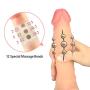 Treediride Realistic Dildo G-spot Vibrator Hands-Free Stimulator with 12 Massage Beads, High Frequency Telescopic Rechargeable Wand Penis with Powerful 7 Vibration Modes and Strong Suction Cup
