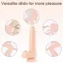 Realistic Dildo, Bendable 7 Inch G-Spot Premium TPE Silicone Penis Dong with Suction Cup for Women, Sex Toy for Female Masturbation