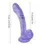 DJKFHIU 7.67inch Female Dîldɔs Women Self Pleasure Toys Massage for Women Men Couples DJKFHIU (Color : Purple)