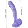 DJKFHIU 7.67 inch Soft Flexible Dîldɔs with Suction Cup for Hands Free Play DJKFHIU (Color : Purple) DJKFHIU 7.67 inch Soft Flexible Dîldɔs with Suction Cup for Hands Free Play DJKFHIU (Color : Purple)