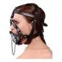 Strict Leather Plug It Up Head Harness with Mouth Gag Strict Leather Plug It Up Head Harness with Mouth Gag