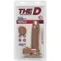 Doc Johnson The D - Perfect D 7 Inch - ULTRASKYN - 7" Long and 1.75" Wide - Strong Suction Cup Base - O-Ring Harness Compatible Dildo - Caramel