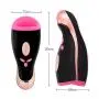 Sillther Male Masturbators Sex Toys with 7 Pulse Vibrators and Intelligent Heating(40℃), Masturbation Cup Oral Sex Vibration-Black Sillther Male Masturbators Sex Toys with 7 Pulse Vibrators and Intelligent Heating(40℃), Masturbation Cup Oral Sex Vibration-Black