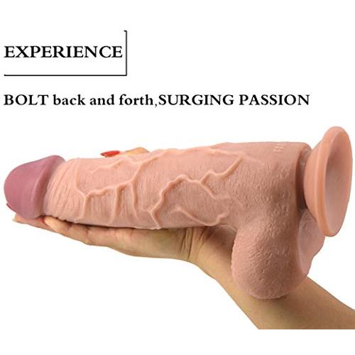 10 Inch Realistic Soft Dillo with Suction Cup Handheld Massage Waterproof Wand Gift Toy for Female