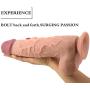 10 Inch Realistic Soft Dillo with Suction Cup Handheld Massage Waterproof Wand Gift Toy for Female