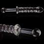 Medical-Grade Crystal Glass Huge Double Head Glass Stick for Women Men Back and All Over Body Deep Tissue Muscle Therapy