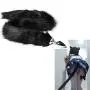 Romi 31.5inches Long Fox Tail Butt Plug Stainless Steel Anal Plug Animal Tail Role Play Sex Toys Flirting Tools for Couples Black Romi 31.5inches Long Fox Tail Butt Plug Stainless Steel Anal Plug Animal Tail Role Play Sex Toys Flirting Tools for Couples Black