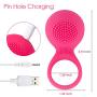 SVAKOM Tyler Penis Ring Vibrator Rechargeable Sex Toy Powerful Vibrating Cock Ring for Male or Couples (Plum Red)