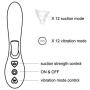 Portable 12 Suction Vibrator Electronic Mobile Computer USB Rechargeable Power Suitable for Home Personal Fitness Sports