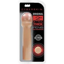 CyberSkin Original 2 Inch Xtra Thick Penis Extension Light, 0.07 Pound