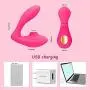Qbyoop 10 Frequency Sucking Wand Massage, Wearable Perfect Clǐt-Oral Sucking VǐbRator Excited (Color : Pink)