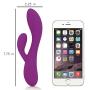The Perfect Match - Flexible Rabbit Vibrator Sex Toy with 10 Powerful Settings for Women & Couples, Waterproof, Rechargeable, Quiet, by Sweet Vibrations (Lavender)