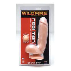 Wildfire Realistic Ultra-soft Dildo with Suction Cup Cyberskin Lifesize Penis Dong for Female Masturbation