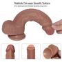 Lfcmf Double Layer Silicone 8.26 Inch Realistic Soft-Ďîldɔ Relax Massage Wand Female Toys