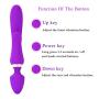 Wireless Handheld Wand Massager, Skin Friendly Silicone - USB Charging,10 Kinds of Silent Vibration ModeRelieve Muscle Pain