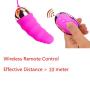 10 Modes Rechargeable Desgin Wireless Remote Control Mini Massager Women, Silicone Waterproof Samll, for Bedroom, Garden and Parties