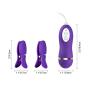 Utimi Nipple Clips Vibrating Breast Clamps Nipple Stimulator Wired Vibrators with Remote Control for Women