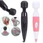 Handheld Wand Massager, Handheld Personal Body Therapeutic Massager Electric Vibrate Wand Massager Magic Waterproof Portable Relieves Muscle Tension Body Aches Pains Sports Recovery (Black)