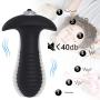 Vibrating Butt Plug-Anal Sex Toys Trainer for Beginners Dildo Soft Safe Silicone Anal Vibrator Medical Grade Trainer Flexible Waterproof with 7 Vibration Modes for Men Women Toy by Honey Play