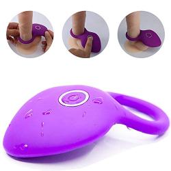 Super Soft Vibrating Cock Ring - Cockring Full Silicone Waterproof Rechargeable Penis Ring Vibrator - Best Sex Toy for Male or Couples - Enhancing Last Longer Orgasm - Vagina Massage Toys Gift Box