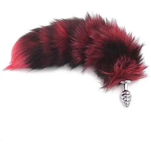 Joycentre Red Faux Fox Tail Stainless Steel Fun Plug Romance Games Play Party Toy Love Gift High Happy,Style 3 Joycentre Red Faux Fox Tail Stainless Steel Fun Plug Romance Games Play Party Toy Love Gift High Happy,Style 3
