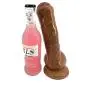 Wushuangyu 9.25 inches Soft Massage Wand Waterproof Powerful Personal Relax Massager for Women Box Package - Vibrant Toy (Color : Brown)