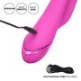 Calexotics SE-4350-45-3 California Dreaming Malibu Minx Silicone Rabbit Vibrator with Suction, Pink