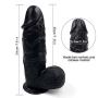 Whtao Lifelike Huge Women Personal Relax Massager Material - Realistic Dîldɔ (Color : Black)