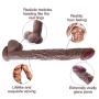 HYLHYL5-F Hǎndhěld Cǒmfǒrtǎblě Stǐck, 16.5 Inch Perfect Big Size Gift for Couples Wand Waist Curve Thrust Single Heads | Diameter 5cm/1.96 Inch