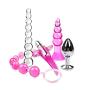 RITER Adullt Six Toys Product Kit BDSM Slave Bandage Flirt Games Dido Vibrantor & Amal Plugs for Couple