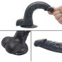 HYLHYL3-F Wòměns Rěǎlistic Lovely Wand Massager Female Soft Wand Black PVC Material（21cm/8.26“）