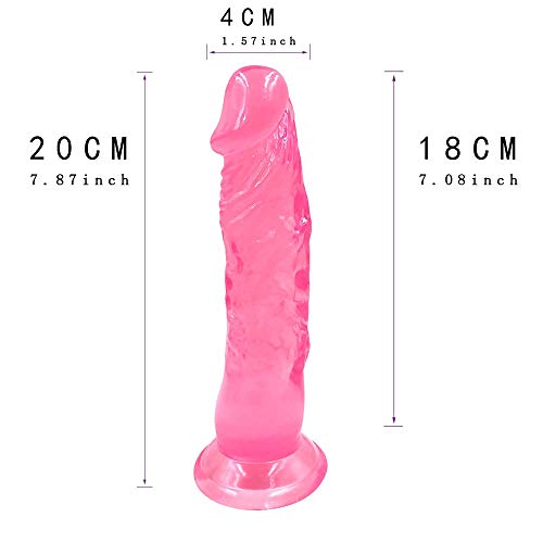 Whtao Realistic Real Soft Dîldɔ Waterproof Relax Massage Tools Whtao (Color : Pink)