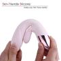 AUXFUN Waterproof Rabbit Vibrator with Heat, Rechargeable Silicone Personal Massager Dual Motor 10 Speed for Woman