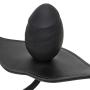 Scarlet Kitten Inflatable Dildo Gag Leather and Silicone for Women Men, Black