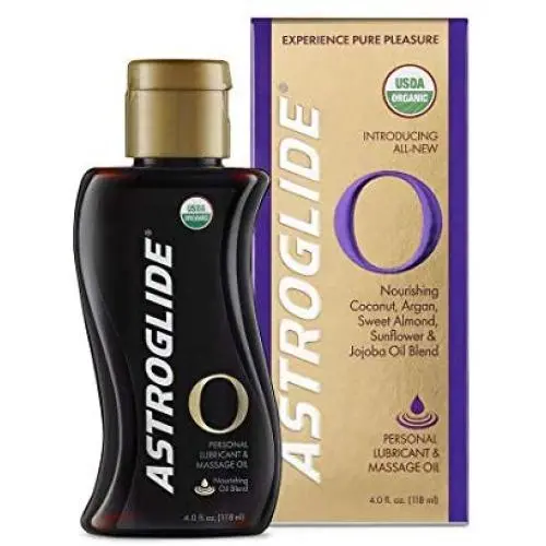 Astroglide O Organic, Essential Oil Based Personal Lubricant and Massage Oil, 4 oz. Astroglide O Organic, Essential Oil Based Personal Lubricant and Massage Oil, 4 oz.