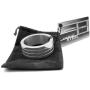 M2M Metal C-ring, Stainless Steel With Grooves, Includes Bag, 1.875, Wide