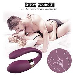 Purple 7 Frequency U-Shape Couple Love Stimulation Promote Toys Sport Tool USB Rechargeable Silicone Couples Wand Massage Back Neck Muscles