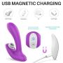 Clitoral Sucking Wearable Remote Control Vibrator, Loverbeby Dildo G-Spot Massager Waterproof& Rechargeable Wander, Clitoral Stimulator with 9 Vibration & 9 Suction Modes Adult Sex Toys for Men Women