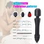 Wand Massager Vibrator for Women - Waterproof Rechargeable Dildo for Clitoral G-Spot Intense Orgasm, 7 Modes Double Head Vibrating and 107.6°F Heated for Realistic Vaginal Clitoris Anal Stimulation
